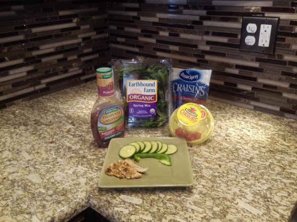 Ingredients for Simple Salad w/Grilled Chicken